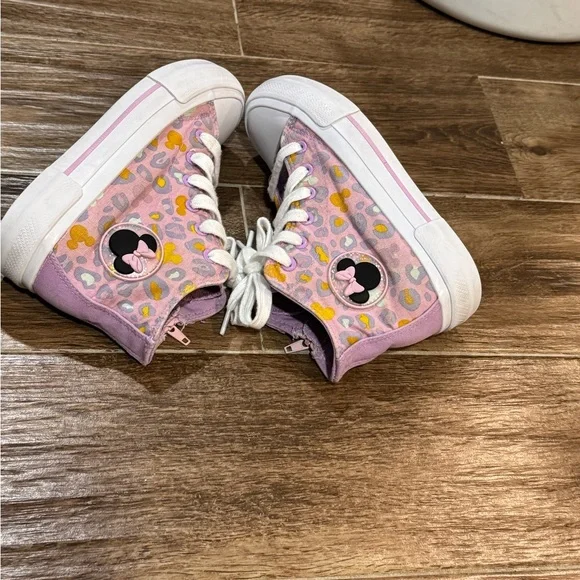 Girls size 1Y Minnie Mouse zip up high top shoes - Picture 5 of 6